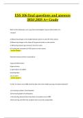 ESS 106 Final Exam &ndash; Questions and Answers &lpar;Verified Actual Latest 2024&sol;2025 A&plus; Grade&rpar;