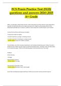 FCS Praxis Practice Test &lpar;5122&rpar; &ndash; Questions and Answers &lpar;Already Passed&comma; Verified A&plus; Grade 2024&sol;2025&rpar;