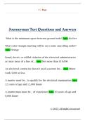 Journeyman Test Questions and Answers 