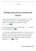 Michigan Journeyman test Questions and  Answers