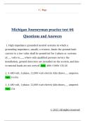 Michigan Journeyman practice test &num;4  Questions and Answers 