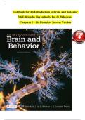 Test Bank &ndash; An Introduction to Brain and Behavior&comma; 7th Edition by Bryan Kolb &lpar;2025&rpar;