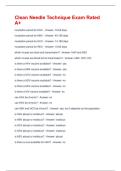 Clean Needle Technique Exam Rated A&plus;