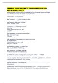 TEXES 181 COMPREHENSIVE EXAM QUESTIONS AND ANSWERS GRADED A&plus;