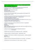 UAMS HEMATOLOGY ACTUAL FINAL PAPER QUESTIONS AND ANSWERS GRADED A&plus;