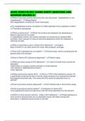 UAMS HEMATOLOGY EXAMS SCRIPT QUESTIONS AND ANSWERS GRADED A&plus;
