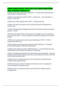 UAMS HEMATOLOGY PRACTICE TEST EXAM QUESTIONS AND ANSWERS GRADED A&plus;