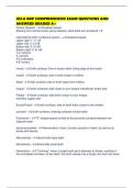 UCLA BDP COMPREHENSIVE EXAM QUESTIONS AND ANSWERS GRADED A&plus;