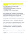 UCLA BDP EXAMS SCRIPT QUESTIONS AND ANSWERS GRADED A&plus;