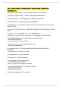 UCLA BDP TEST PAPER QUESTIONS AND ANSWERS GRADED A&plus;