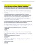 UTA ACCOUNTING ENTRANCE COMPREHENSIVE EXAM UPDATED QUESTIONS AND ANSWERS GRADED A&plus;