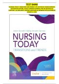 FULL TEST BANK - Nursing Today&colon; Transition and Trends 11th Edition &lpar;Zerwekh&rpar; - ALL CHAPTERS &lpar;1-26&rpar;Q&A