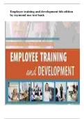Test Bank &ndash; Employee Training and Development &lpar;6th Edition&rpar; by Raymond A&period; Noe