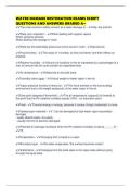 WATER DAMAGE RESTORATION EXAMS SCRIPT QUESTIONS AND ANSWERS GRADED A&plus;