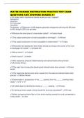 WATER DAMAGE RESTORATION PRACTICE TEST EXAM QUESTIONS AND ANSWERS GRADED A&plus;