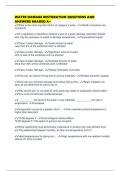 WATER DAMAGE RESTORATION QUESTIONS AND ANSWERS GRADED A&plus;