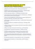 WATER DAMAGE RESTORATION TEST PAPER QUESTIONS AND ANSWERS GRADED A&plus;