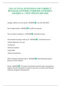 LRA 211 FINAL QUESTIONS AND CORRECT DETAILED ANSWERS &lpar;VERIFIED ANSWERS&rpar; &vert; GRADED A&plus; &vert; NEW UPDATE 2025-2026