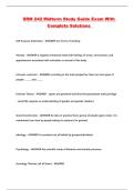 SRM 242 Midterm Study Guide Exam With Complete Solutions 