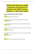 Hondros NUR 166 &ndash; Exam 4 Health Assessment &vert; Revised Exam Questions and Verified Answers &vert; Complete A&plus; Guide &lpar;Latest Update&rpar;