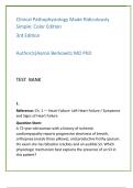 Clinical Pathophysiology Test Bank &lpar;3rd Ed &vert; Berkowitz&rpar; &mdash; Complete NCLEX & HESI Pathophysiology Review with Verified Rationales & Nursing MCQs