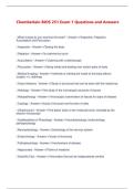 Chamberlain BIOS 251 Exam 1 Questions and Answers