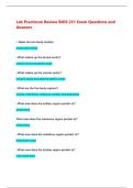 Lab Practicum Review BIOS 251 Exam Questions and Answers