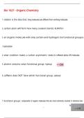 Bio 1027 - Organic Chemistry Questions & Answers &lpar;100 &percnt;Score&rpar; Latest  Updated 2026 Answers &vert; With Expert Solutions