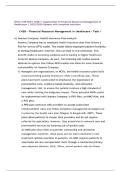 WGU C428 RCP1 TASK 1&colon; Applications in Financial Resource Management in Healthcare &vert; 2025&sol;2026 Update with complete solutions&period;