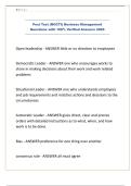 Post Test &lpar;NOCTI&rpar; Business Management Questions with 100&percnt; Verified Answers 2026&period;
