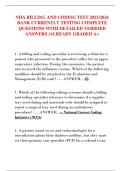 NHA BILLING AND CODING TEST 2025&sol;2026  BANK CURRENTLY TESTING COMPLETE  QUESTIONS WITH DETAILED VERIFIED  ANSWERS &sol;ALREADY GRADED A&plus;