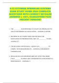 S-12 CITYWIDE SPRINKLER SYSTEMS  EXAM STUDY GUIDE 2026 COMPLETE  QUESTIONS WITH CORRECT DETAILED  ANSWERS &vert;&vert; 100&percnt; GUARANTEED PASS  <RECENT VERSION> 