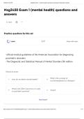  Nsg3450 Exam 1 &lpar;mental health&rpar; questions and  answers