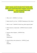 CLEET Legal Block EXAM STUDY GUIDE 2026  COMPLETE QUESTIONS WITH CORRECT DETAILED  ANSWERS &vert;&vert; 100&percnt; GUARANTEED PASS  <RECENT VERSION> 