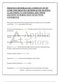 FRESENIUS HEMODIALYSIS&colon; COMPLETE STUDY GUIDE FOR FRESENIUS HEMODIALYSIS TRAINING CLASS FOR PCT'S AND NURSES&period; &vert;2025 &vert; FROM QUESTION TO PERFECTION&vert; STUDY WITH CONFIDENCE&excl;