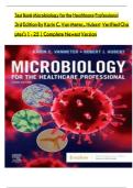 FULL TEST BANK For Microbiology for the Healthcare Professional 3rd Edition by Karin C&period; VanMeter PhD &lpar;Author&rpar; Question With 100&percnt; Correct Answer&period;
