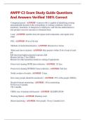 AMPP C3 Exam Study Guide Questions  And Answers Verified 100&percnt; Correct