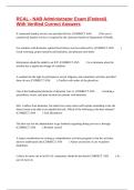 RCAL - NAB Administrator Exam &lpar;Federal&rpar; With Verified Correct Answers