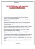 COSC 1436 Exam with complete solutions latest version&period;