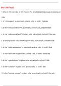 Bio 1500 Test 2 Questions and Answers &lpar;100 &percnt;Score&rpar; Latest Updated 2026  Answers