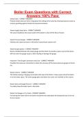 Boiler Exam Questions with Correct Answers 100&percnt; Pass 