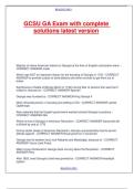GCSU GA Exam with complete solutions latest version&period;