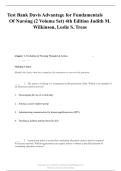 Test Bank Davis Advantage for Fundamentals Of Nursing &lpar;2 Volume Set&rpar; 4th Edition Judith M&period; Wilkinson&comma; Leslie S&period; Treas