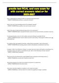 practie test RCAL and core exam for with correct answers rated a&period;pdf