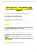  C165 Integrated Physical Science WGU Complete Study Guide &lpar;2025 Edition&comma; Verified Q&A&rpar;