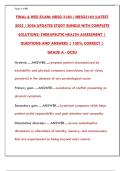  NRSG 3140 Final Exam Guide&colon; Study Materials & Practice Questions