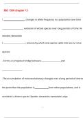 BIO 1500 chapter 15 Questions and Answers &lpar;100 &percnt;Score&rpar; Latest Updated  2026 Answers 