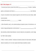 BIO 1500 chapter 14 Questions and Answers &lpar;100 &percnt;Score&rpar; Latest  Updated 2026 Answers
