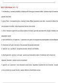 BIO 1500 Week 14 &plus; 15 Questions and Answers &lpar;100 &percnt;Score&rpar; Latest Updated  2026 Answers