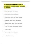 BASIC DYSRHYTHMIA EXAM 2026 QUESTIONS WITH CORRECT ANSWERS GRADED A&plus;